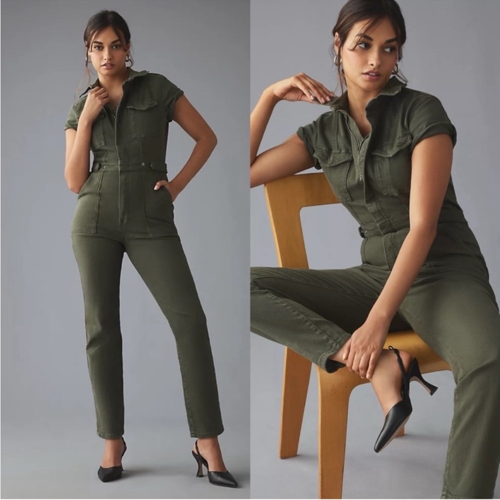 Good American Fit For Success Jumpsuit Dark
Green Onesie Jumpsuit, SIZE 1 1179